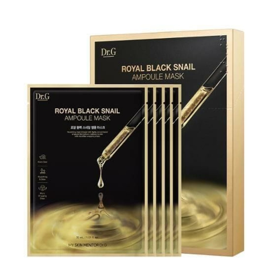 Skin Care Dr.G | Dr.G Royal Black Snail Ampoule Mask [5Pcs]