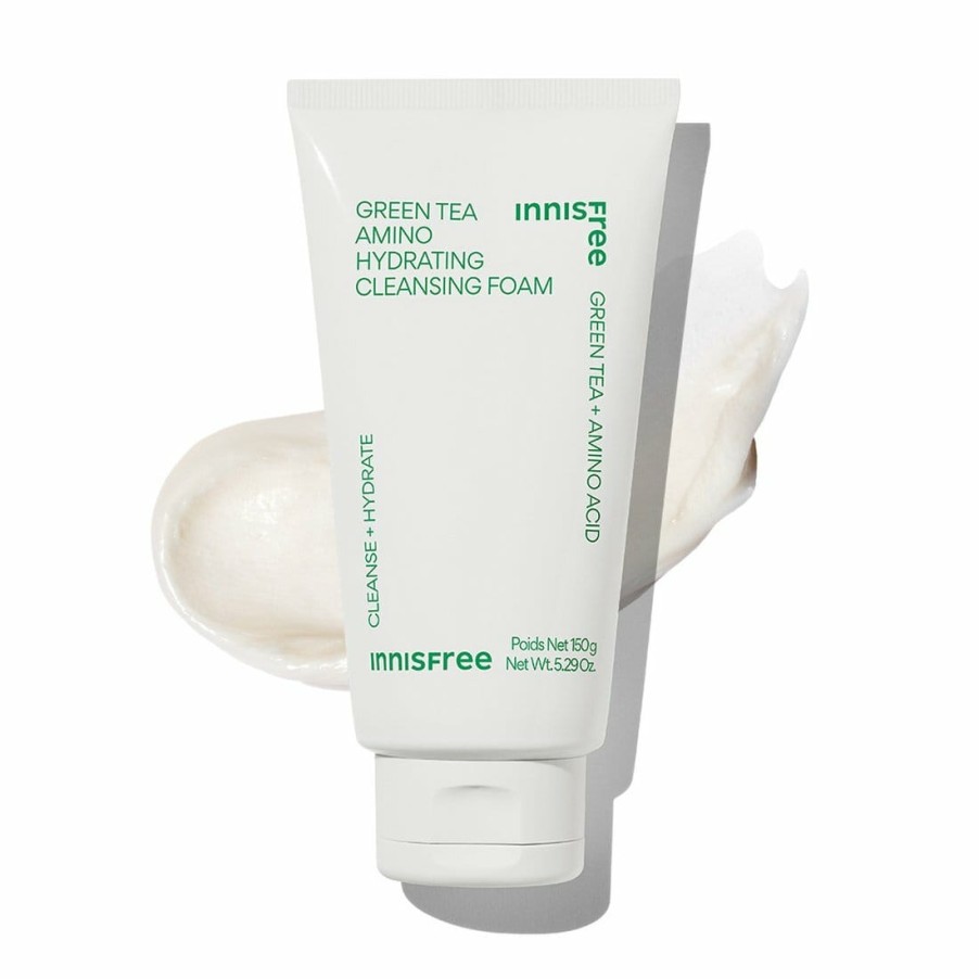 Skin Care Innisfree | Innisfree Green Tea Amino Hydrating Cleansing Foam 150G