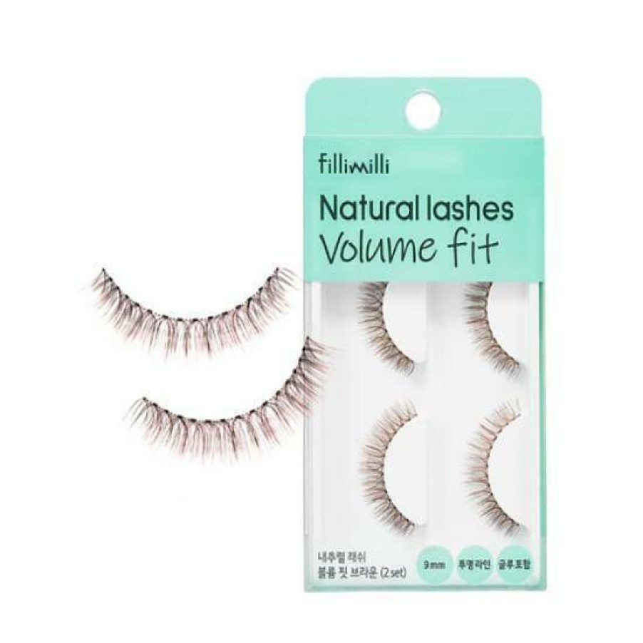 Cosmetics Fillimilli | Fillimilli Natural Lashes Volume Fit Brown (2 Set)