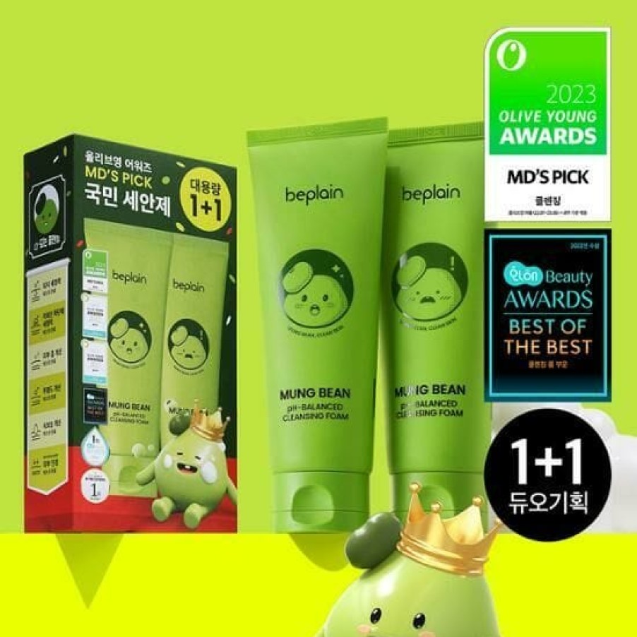 Skin Care BE | Be Plain Mung Bean Ph-Balanced Cleansing Foam 160Ml [Ol