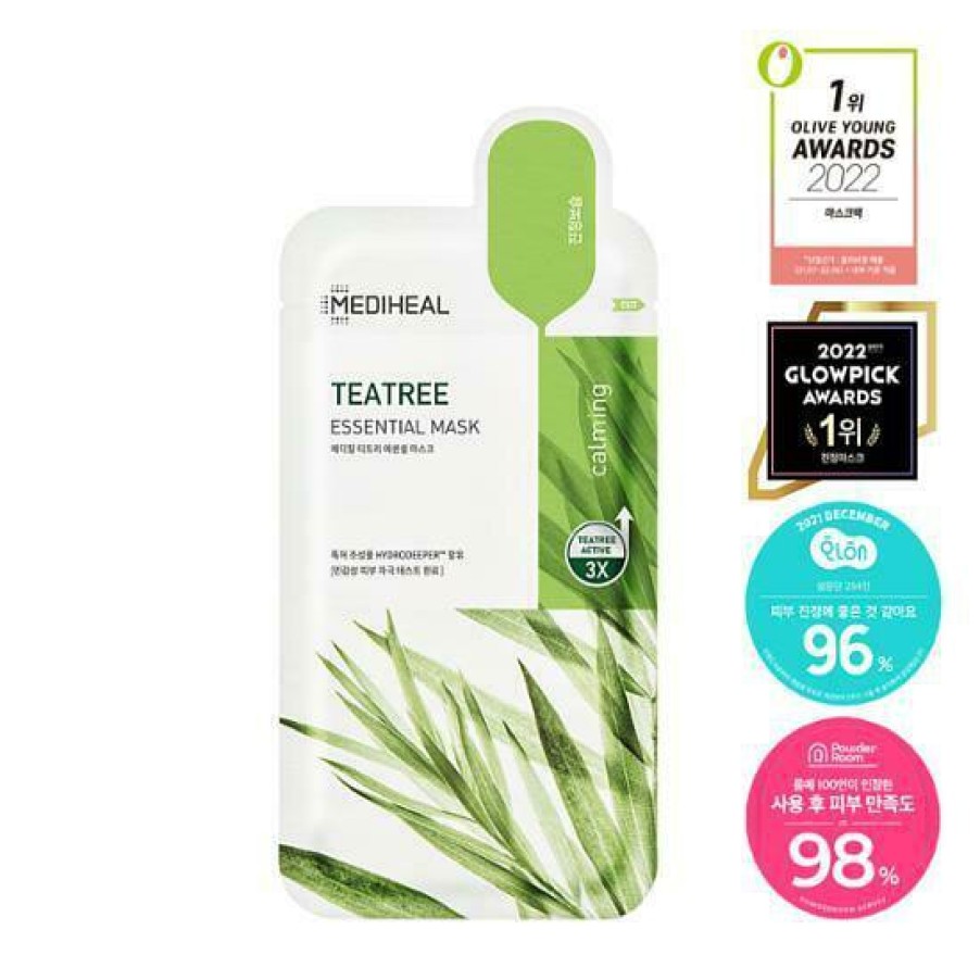 Skin Care Mediheal | Mediheal Tea Tree Essential Mask 10+1Pcs [Olive Young P