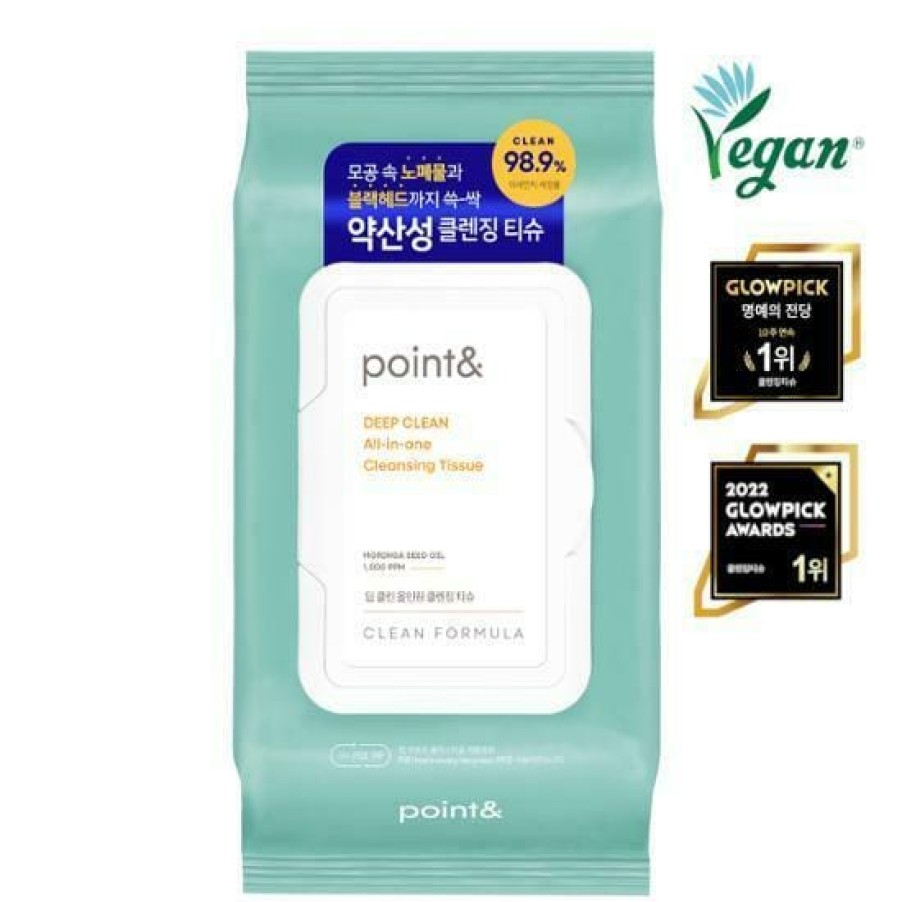 Skin Care POINT | Point Deep Clean All-In-One Cleansing Tissue [80Pcs]