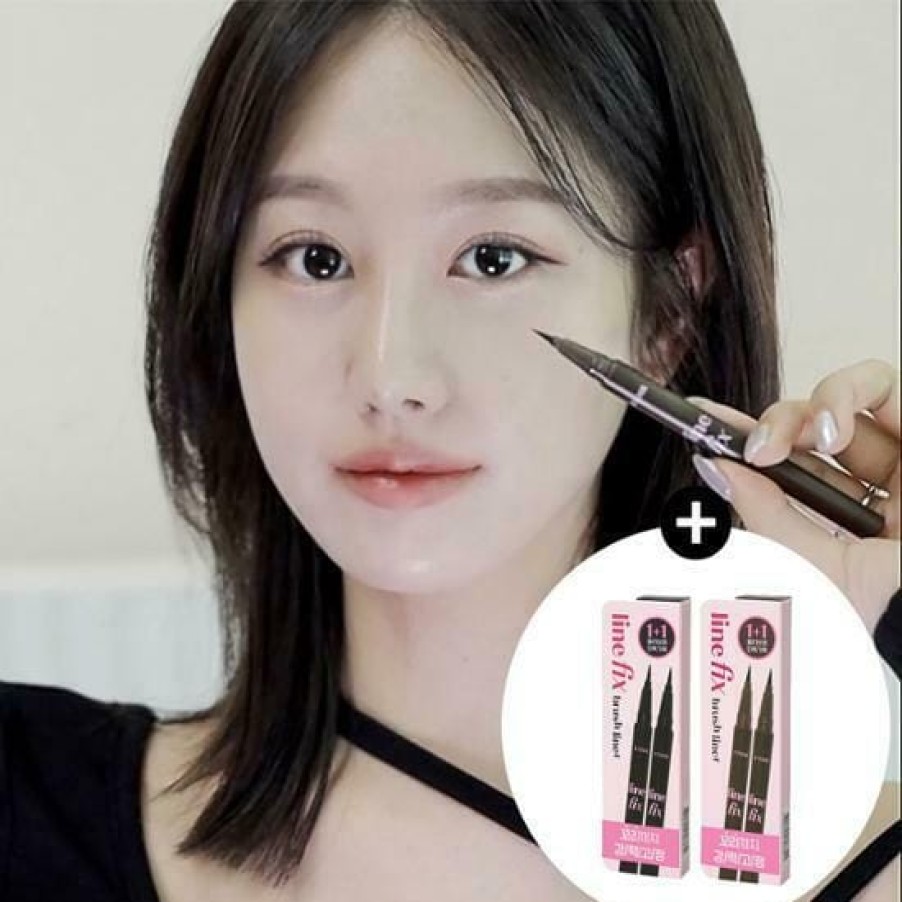 Cosmetics Etude | Etude House Line Fix Brush Liner [Olive Young Double Pl 01 Black