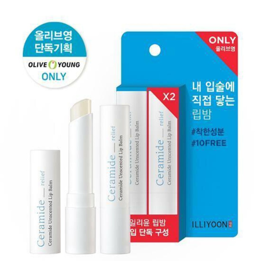 Skin Care ILLIYOON | Illiyoon Ceramide Unscented Lip Balm [Olive Young Doubl