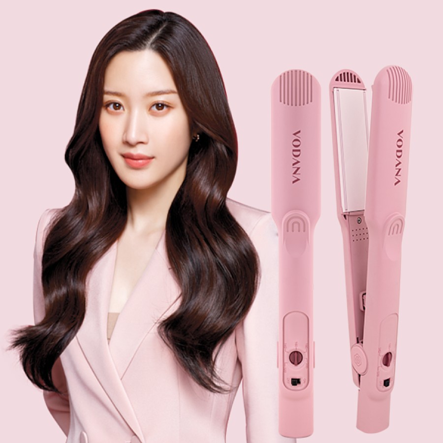 Hair Beauty VODANA | Vodana Velvetbar Wide Flat Iron - Milk Tea Rose