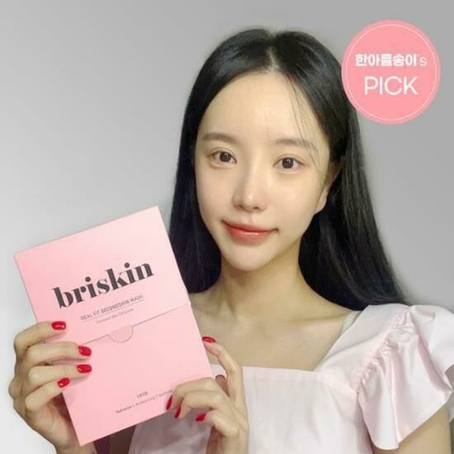 Skin Care Briskin | Briskin Real Fit Secondskin Mask [10P] - Hydration / Mo