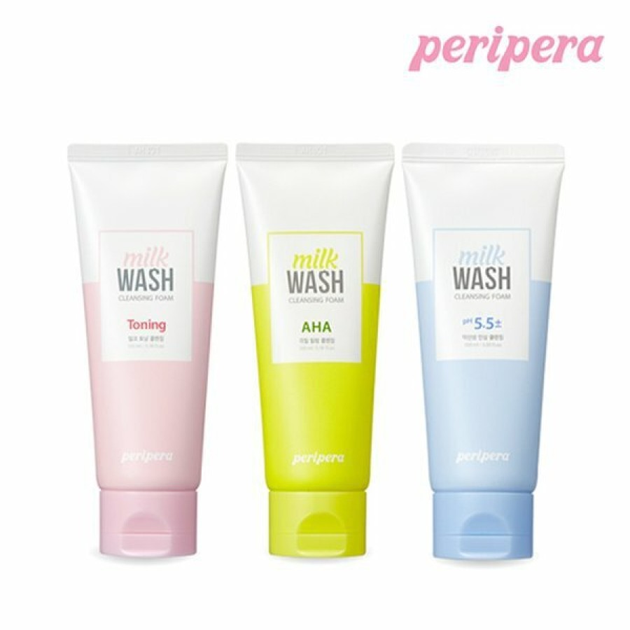 Skin Care Peripera | Peripera Milk Wash Cleansing Foam 100Ml 002 Pure-Tox