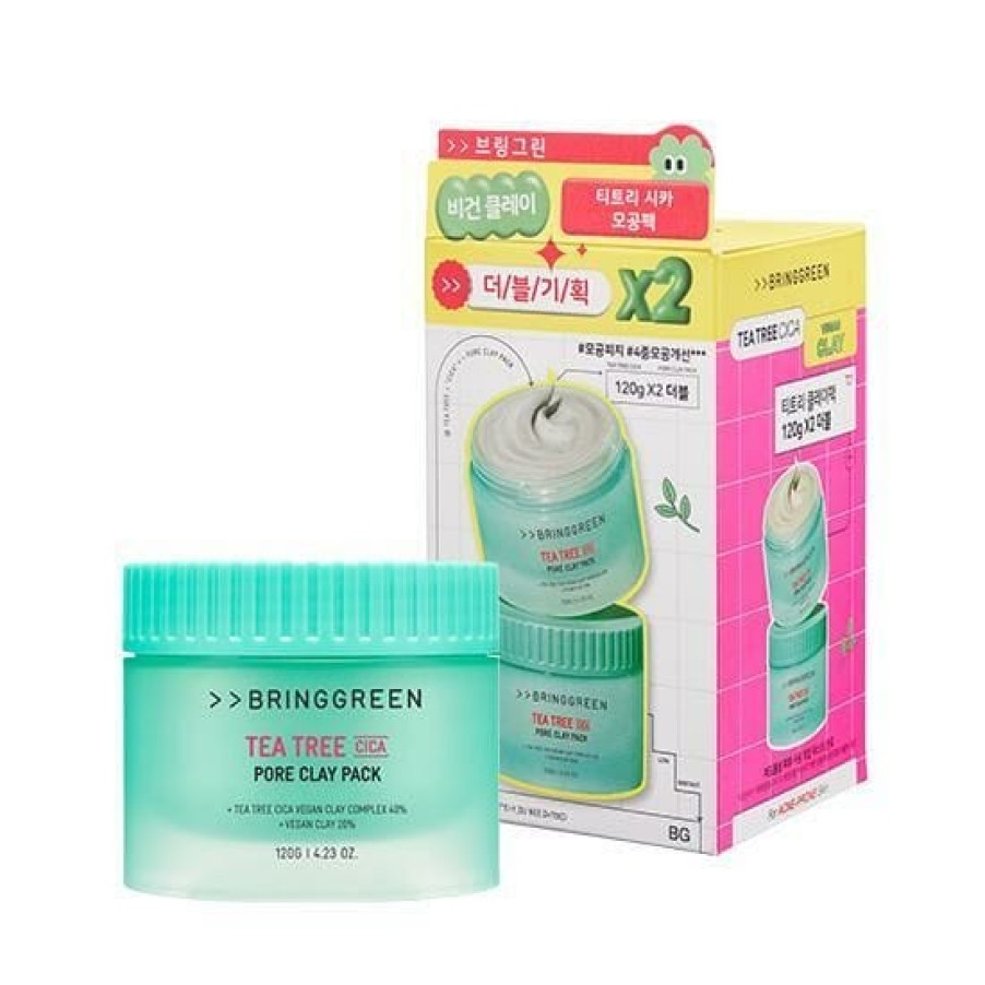 Skin Care Bring | Bring Green Tea Tree Cica Pore Clay Pack 120G [Olive Yo