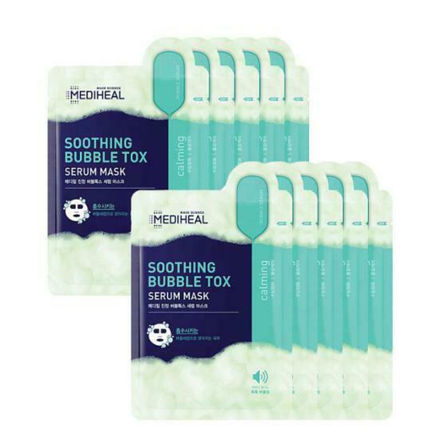 Skin Care Mediheal | Mediheal Soothing Bubble Tox Serum Mask [10Pcs]