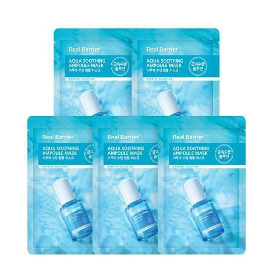 Skin Care Real | Real Barrier Aqua Soothing Ampoule Mask [5Pcs]