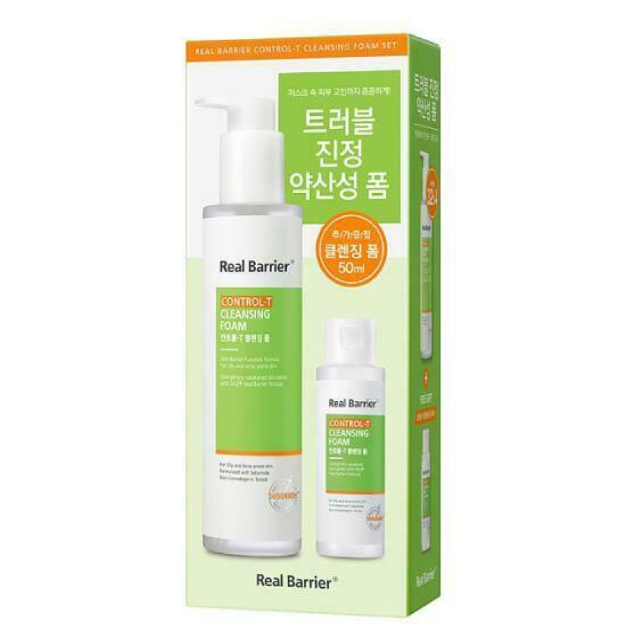 Skin Care Real | Real Barrier Control-T Cleansing Foam 190Ml [Olive Youn