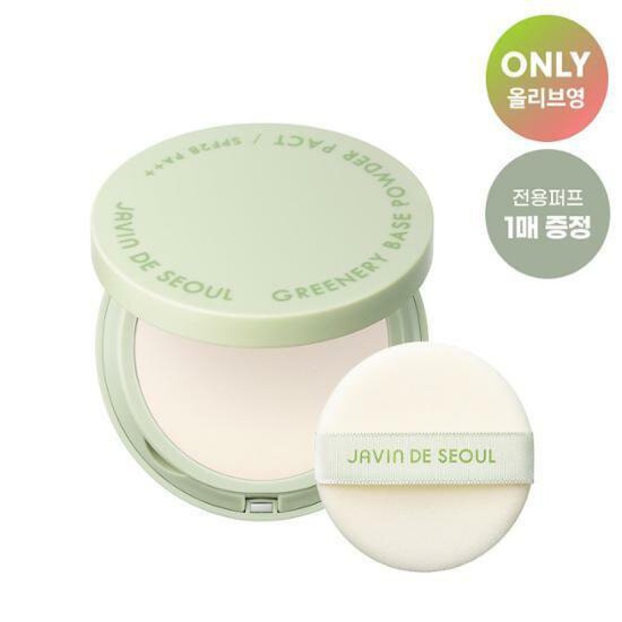 Cosmetics Javin | Javin De Seoul Greenery Base Powder Pact Spf28 Pa++ 7.5