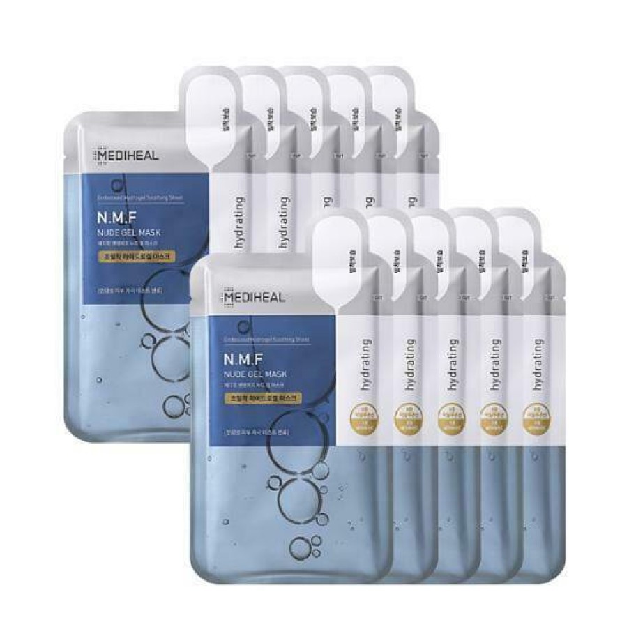 Skin Care Mediheal | Mediheal N.M.F Nude Gel Mask - Hydrating [10Pcs]