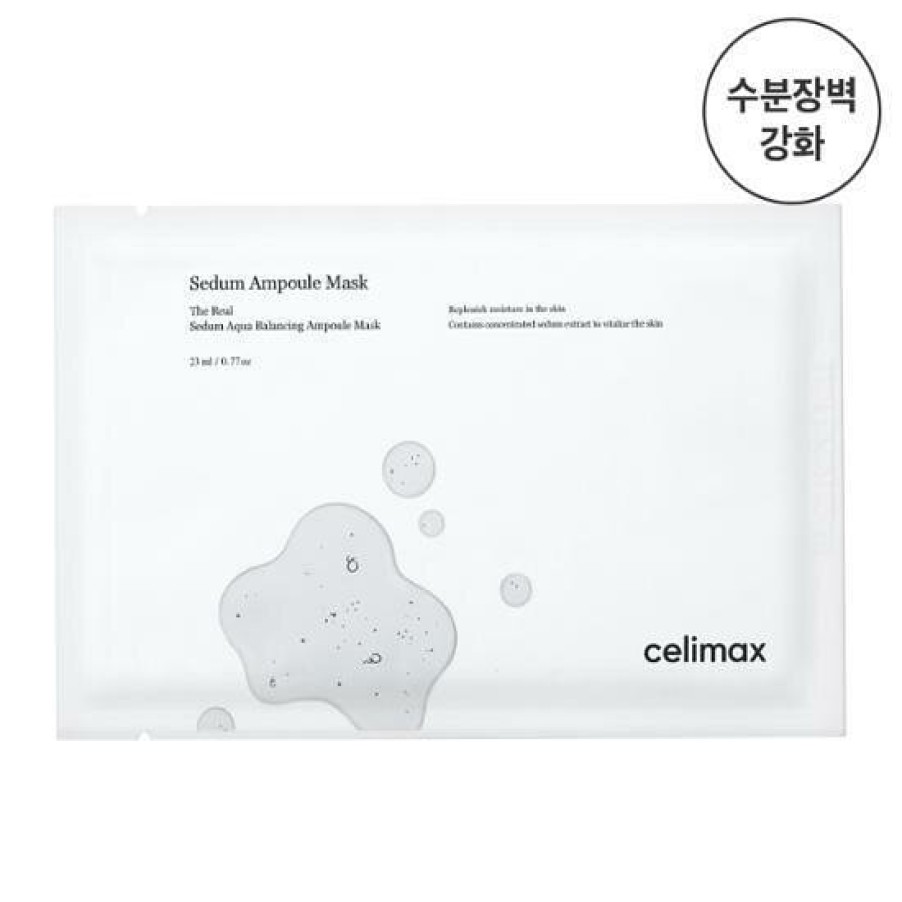 Skin Care Celimax | Celimax The Real Sedum Aqua Balancing Ampoule Mask [5Pc