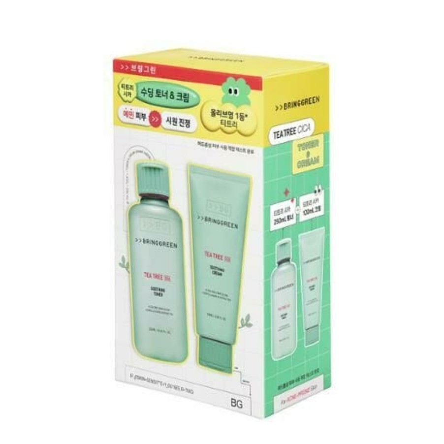 Skin Care Bring | Bring Green Tea Tree Cica Soothing Toner 250Ml & Cream