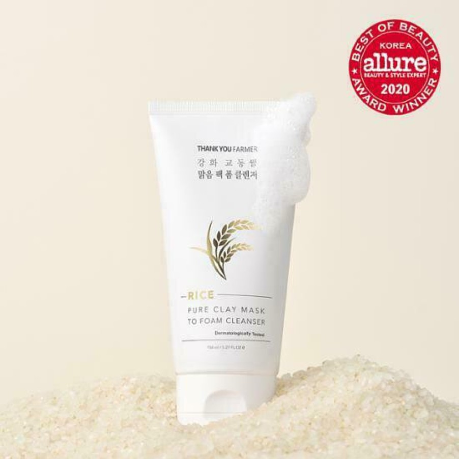 Skin Care Thank | Thank You Farmer Rice Pure Clay Mask To Foam Cleanser 1