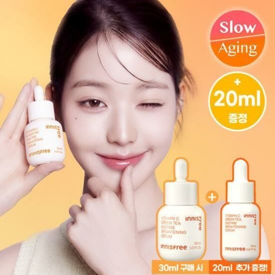 Skin Care Innisfree | Innisfree Vitamin C Green Tea Enzyme Brightening Serum