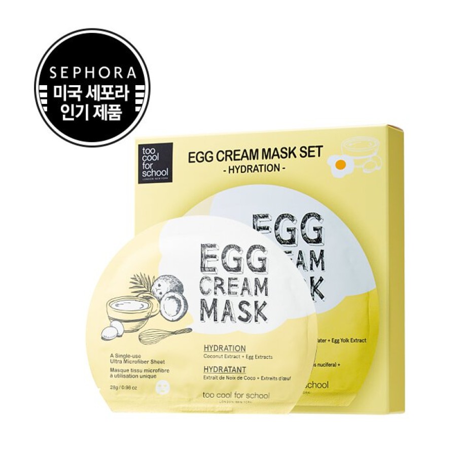 Skin Care Too | Too Cool For School Egg Cream Mask Set [5Pcs]