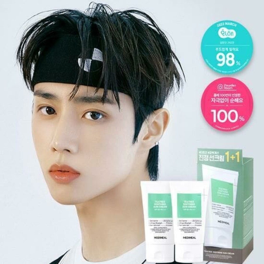 Skin Care Mediheal | Mediheal Teatree Soothing Sun Cream Spf50+ Pa++++ 50Ml