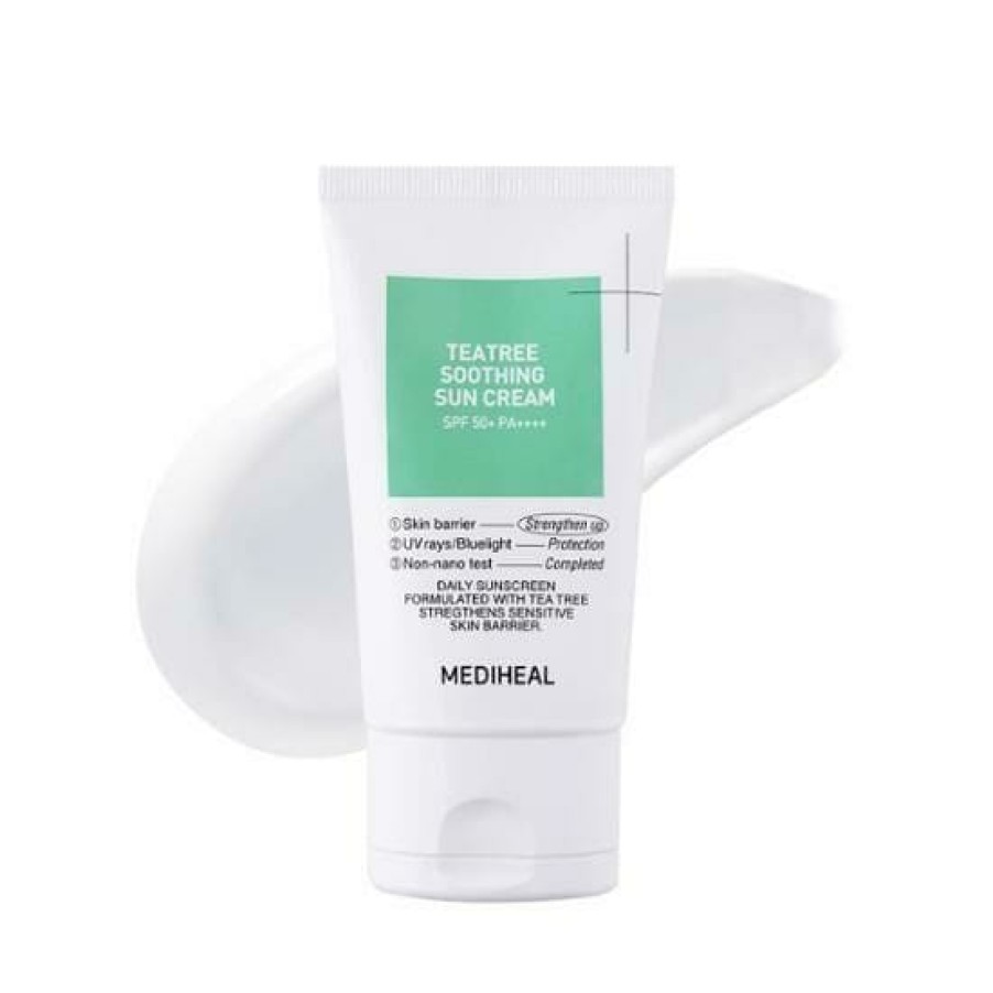 Skin Care Mediheal | Mediheal Teatree Soothing Sun Cream Spf50+ Pa++++ 50Ml