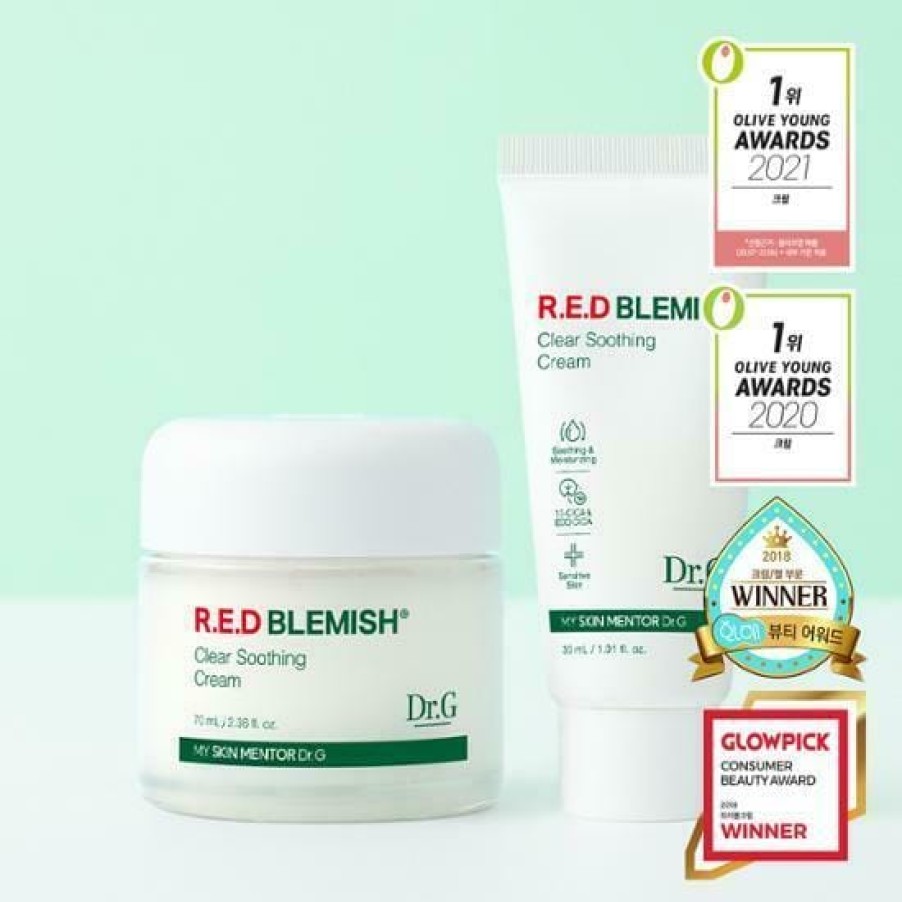 Skin Care Dr.G | Dr.G Red Blemish Clear Soothing Cream 70Ml+30Ml [Olive