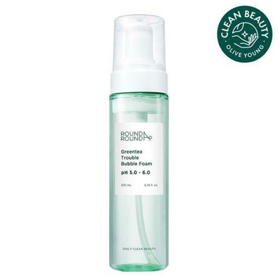 Skin Care Round | Round A Round Greentea Trouble Bubble Foam 200Ml