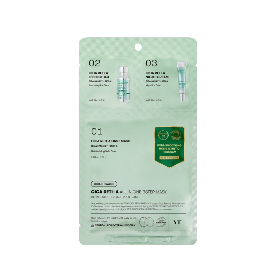 Skin Care VT | Vt Cica Reti-A A In One 3Step Ask [5Pcs]