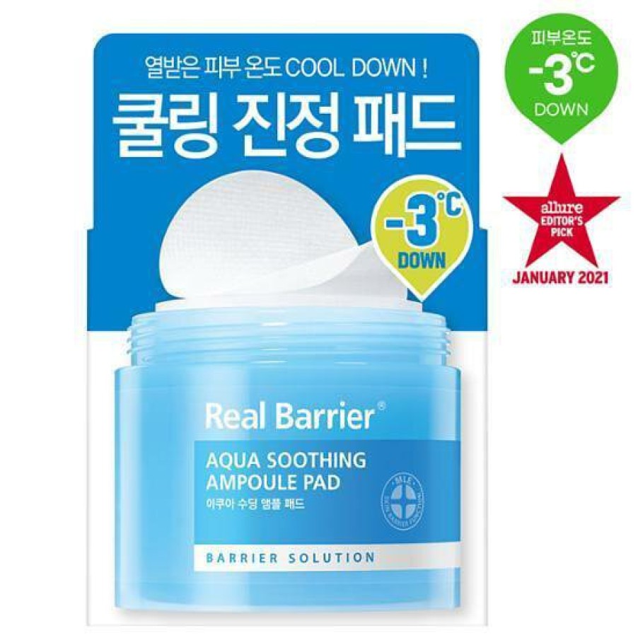 Skin Care Real | Real Barrier Aqua Soothing Ampoule Pad [70Pcs]