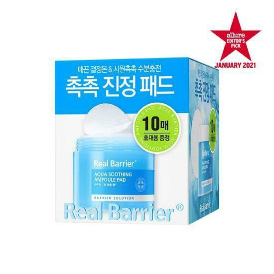 Skin Care Real | Real Barrier Aqua Soothing Ampoule Pad [70Pcs] [Olive Y