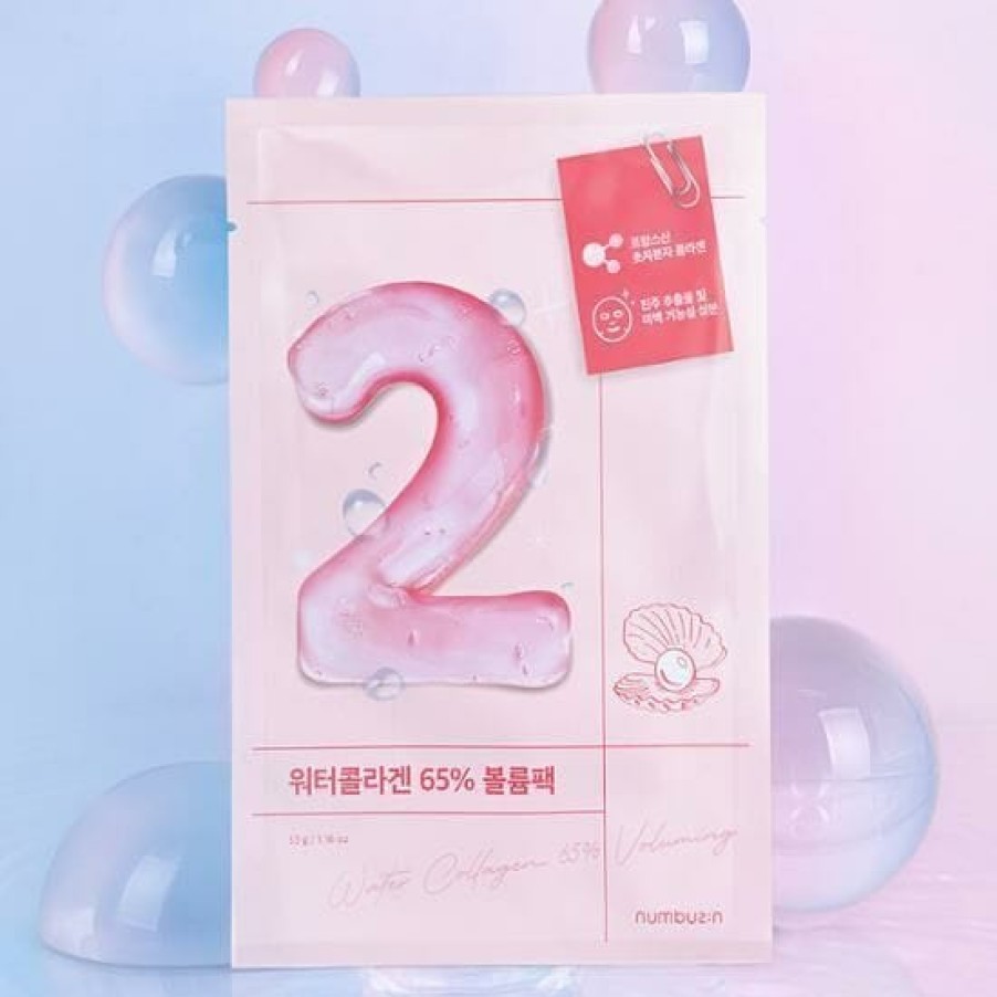 Skin Care Numbuzin | Numbuzin No.2 Water Collagen 65% Volume Pack Sheet Mask