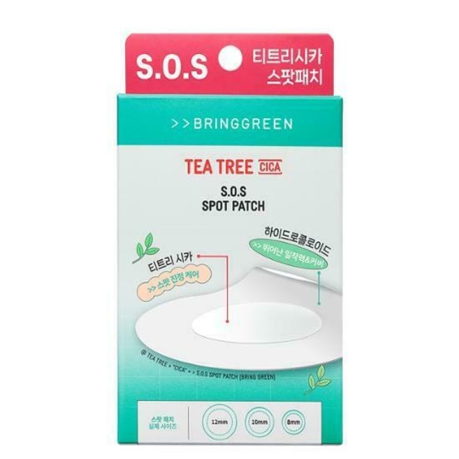 Skin Care Bring | Bring Green Tea Tree Cica S.O.S Spot Patch 75+25Pcs